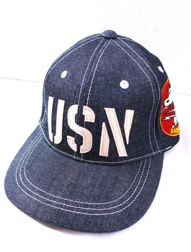 SNOOPY U.S.NAVY デニムキャップ